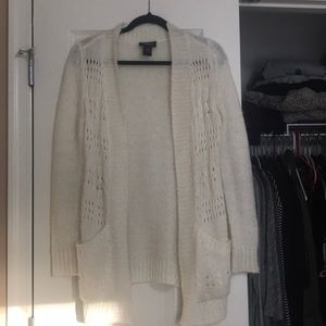 off white sweater cardigan